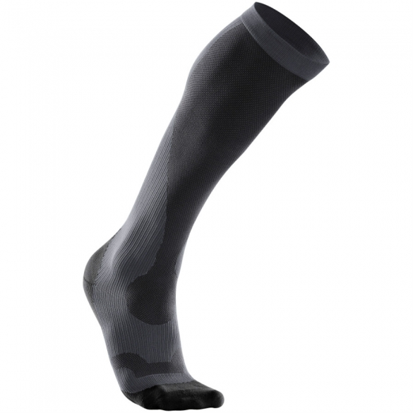 2XU Performance compressie sokken zwart/grijs heren MA2442eTTMBLK